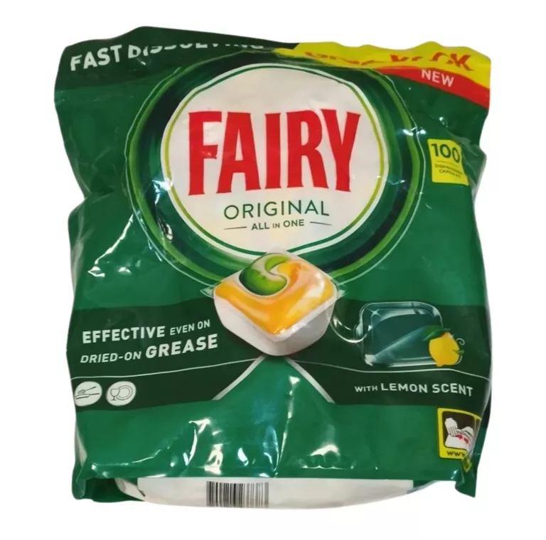 KAPSUŁKI DO ZMYWARKI FAIRY ORIGINAL ALL IN ONE LEMON GIGA PACK 100 SZTUK