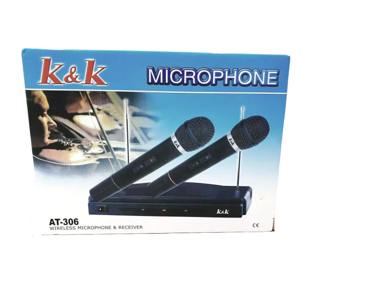 ZESTAW STACJA + 2 BEZPRZEWODOWE MIKROFONY KARAOKE