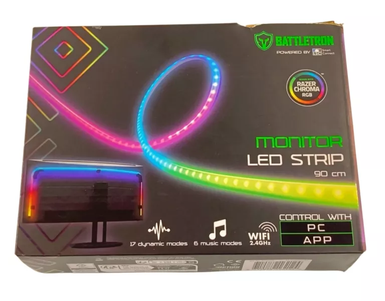 TAŚMA MONITOR LED STRIP 90CM BATTLETRON RAZER CHROMA RGB APP SMART CONNECT