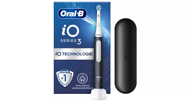 ORAL-B IO 3 BLACK SZCZOTECZKA ELEKTRYCZNA STWORZONA W TECHNOLOGIIBRAUN