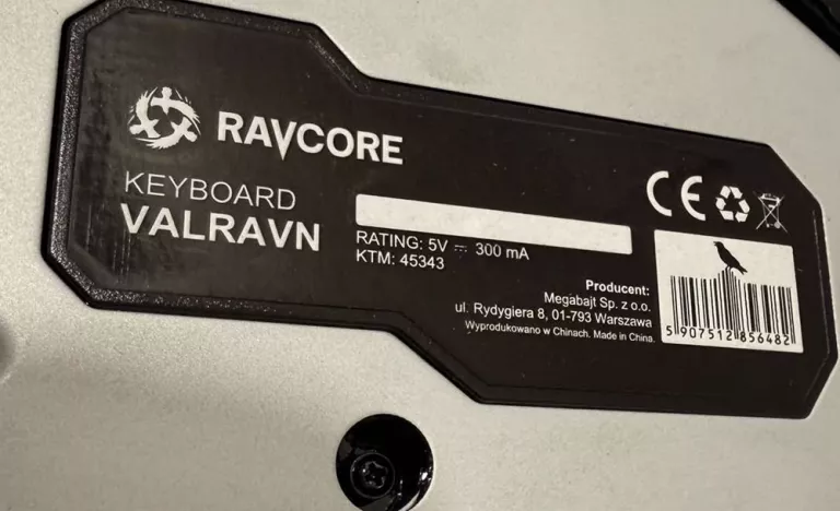 KLAWIATURA MECHANICZNA VALRAVN RAVCORE KTM 45343