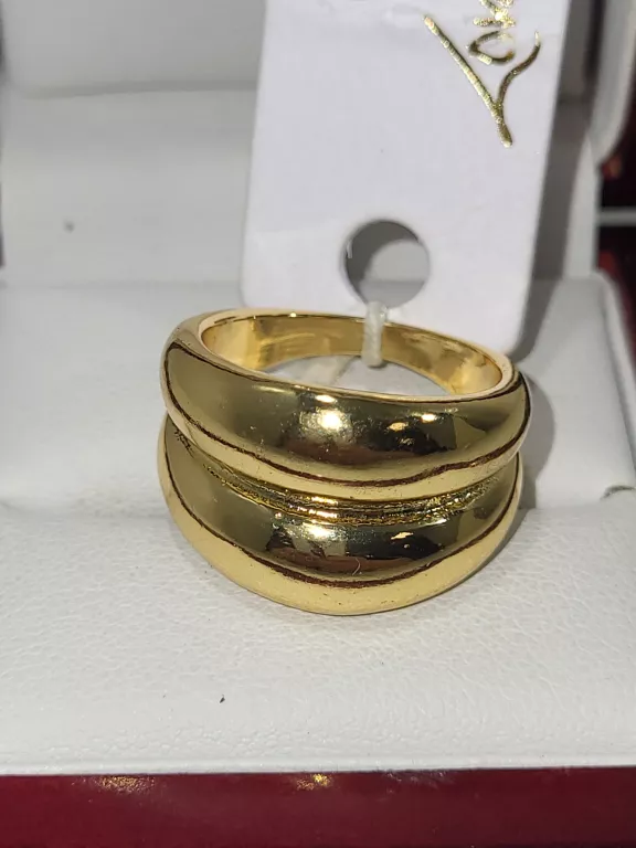 PIERSCIONEK ZŁOTY 2 ELEMENTY LOVISA M/L