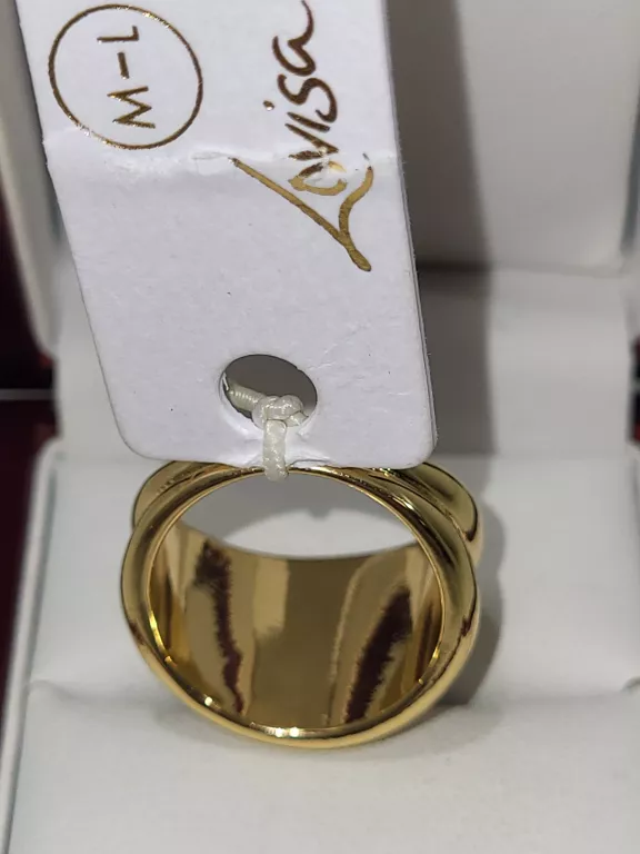 PIERSCIONEK ZŁOTY 2 ELEMENTY LOVISA M/L