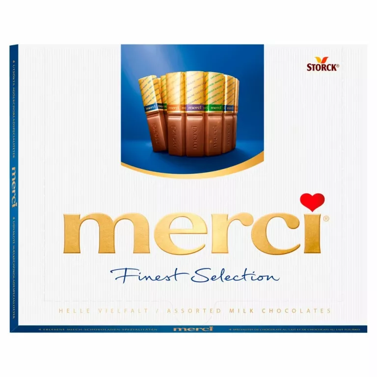 CZEKOLADKI MLECZNE MERCI FINEST SELECTION 250G