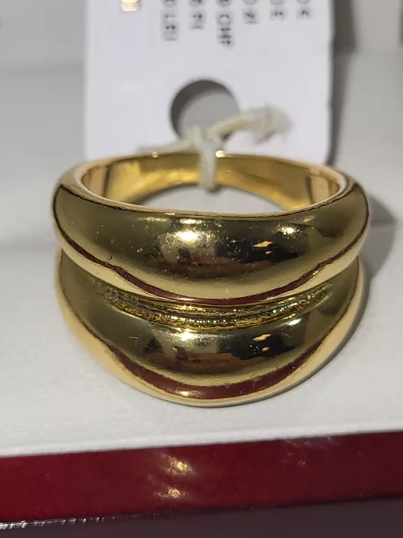 PIERSCIONEK ZŁOTY 2 ELEMENTY LOVISA M/L
