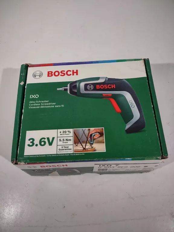 WKRĘTARKA AKUMULATOROWA BOSCH 06039E0003 IXO  3,6 V