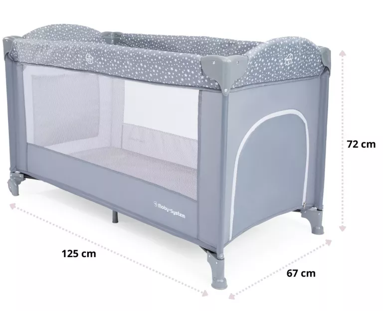 ŁÓŻECZKO TURYSTYCZNE 2 POZIOMY Z PRZEWIJAKIEM HAPPY TRAVELLER BASIC PLUS