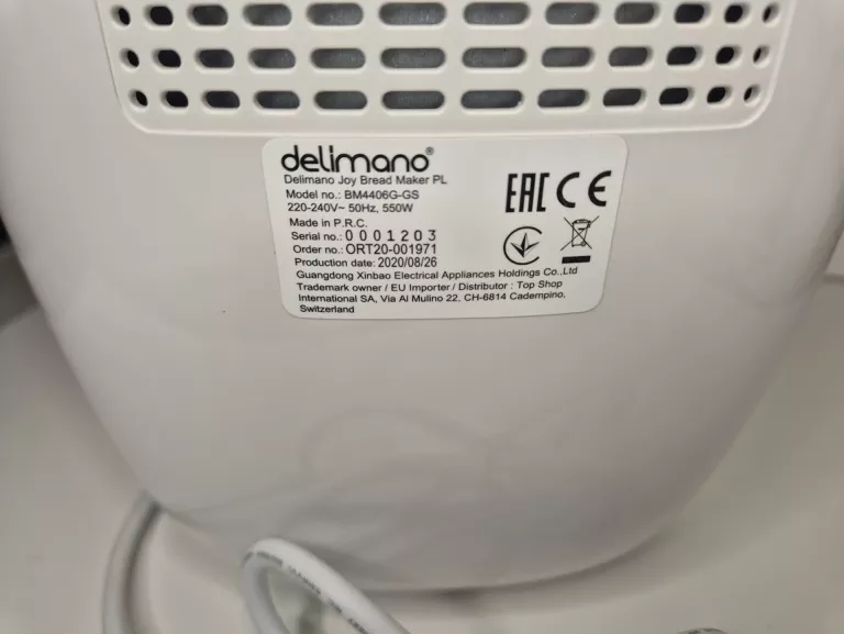 WYPIEKACZ DO CHLEBA DELIMANO JOY BM4406G-GS
