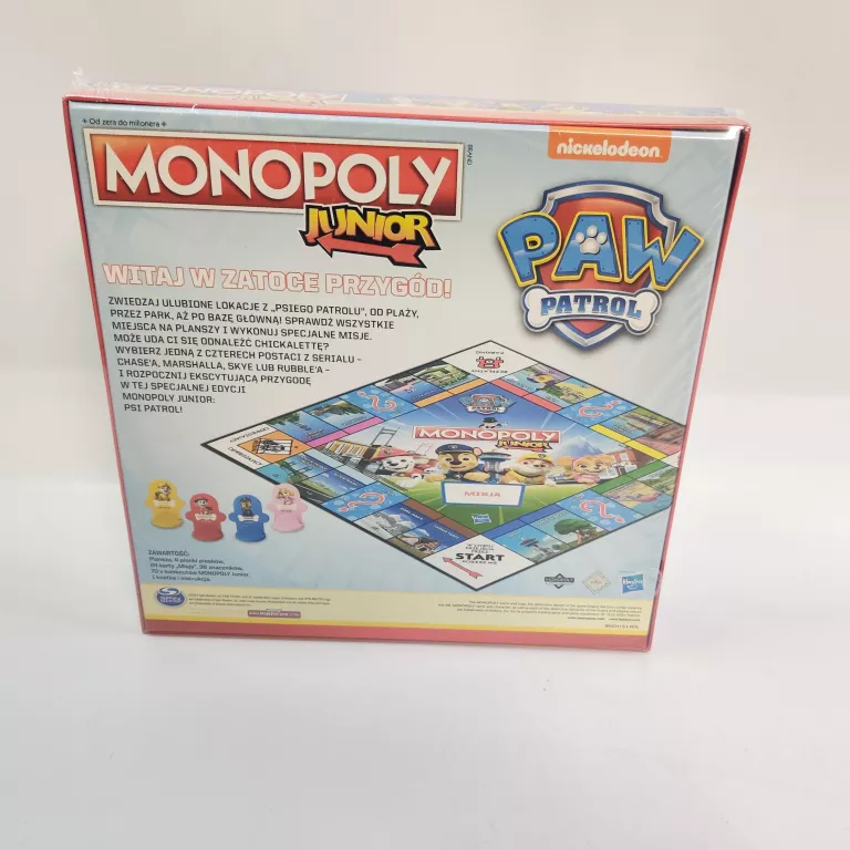 GRA PLANSZOWA WINNING MOVES MONOPOLY JUNIOR PSI PATROL