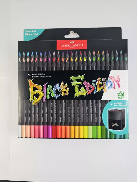 KREDKI TRÓJKĄTNE BLACK EDITION 50X FABER-CASTELL