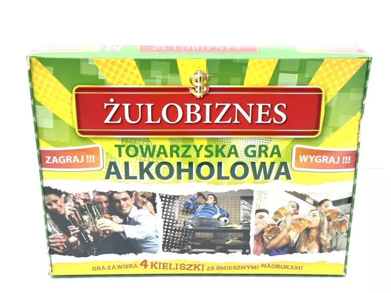 GRA PLANSZOWA TOWARZYSKA ŻULOBIZNES Z KIELISZKAMI
