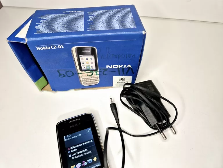 TELEFON NOKIA C2-01 + ŁADOWARKA, PUDEŁKO
