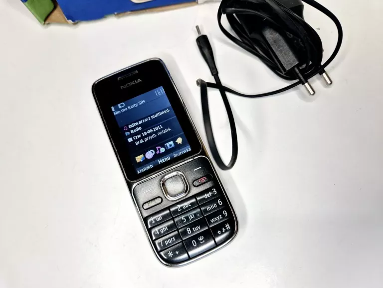 TELEFON NOKIA C2-01 + ŁADOWARKA, PUDEŁKO