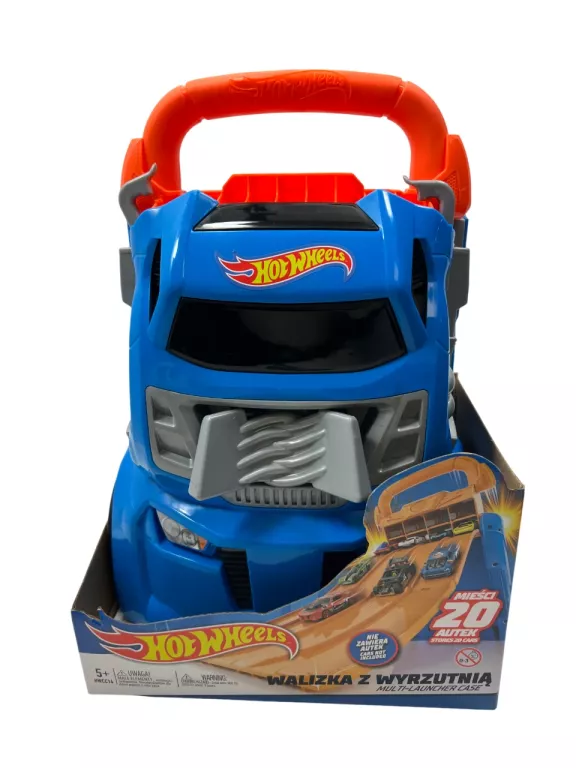 WALIZKA Z WYRZUTNIĄ HOTWHEELS HOT WHEELS HWCC14 NA 20 SAMOCHODZIKÓW