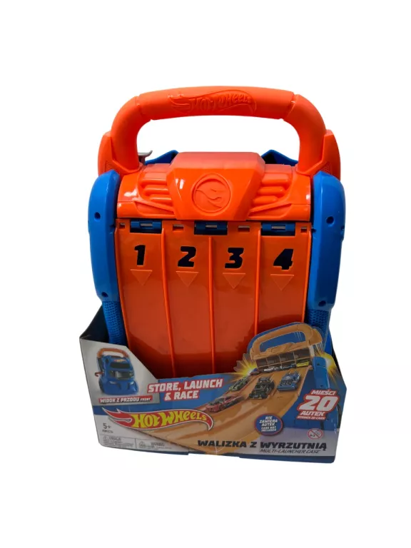 WALIZKA Z WYRZUTNIĄ HOTWHEELS HOT WHEELS HWCC14 NA 20 SAMOCHODZIKÓW