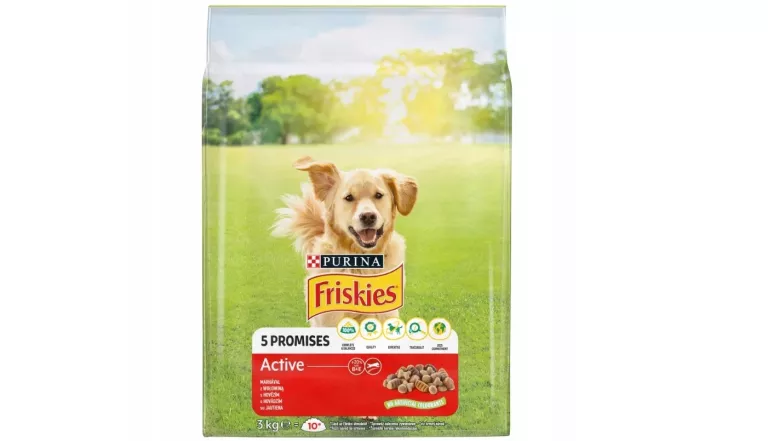 KARMA DLA PSA PURINA FRISKIES ACTIVE WOŁOWINA 3 KG