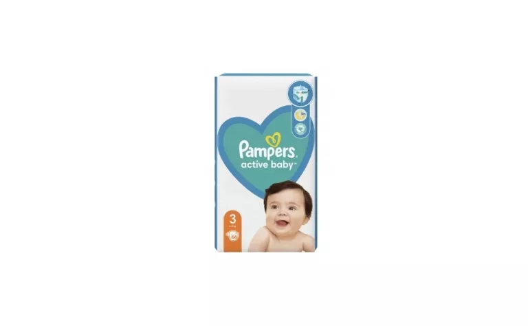 PAMPERS PIELUSZKI ACTIVE BABY ROZMIAR 3 66 SZT