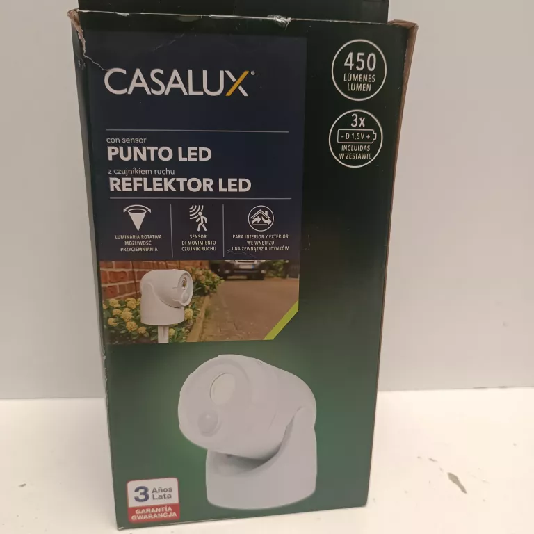 LAMPA PODŁOGOWA ZEWNĘTRZNA REFLEKTOR LED CASALUX