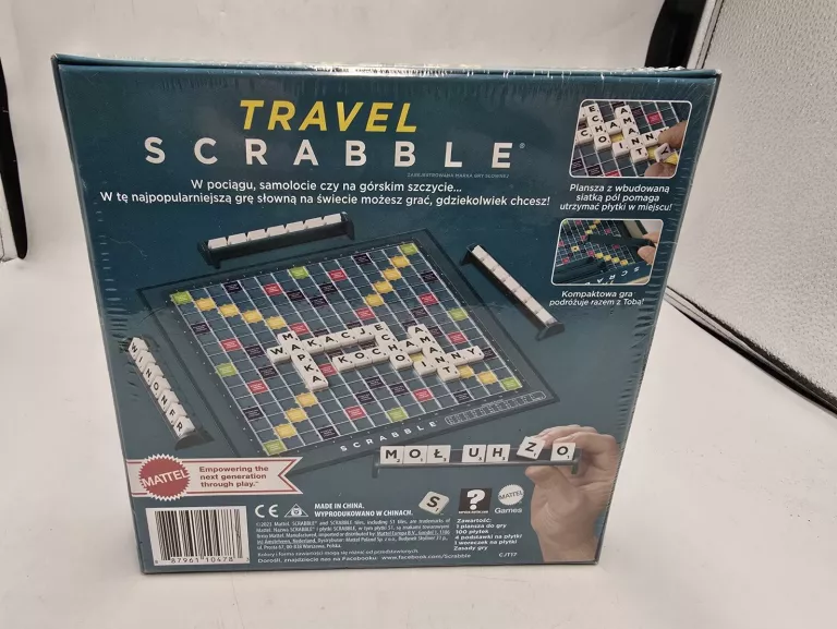 GRA PLANSZOWA MATTEL SCRABBLE TRAVEL