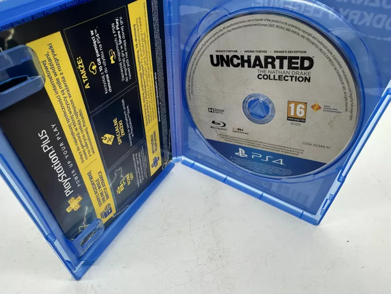 GRA NA PS4 UNCHARTED KOLEKCJA NATHANA DRADE'A