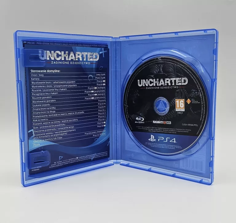 GRA PS4 UNCHARTED ZAGINIONE DZIEDZICTWO