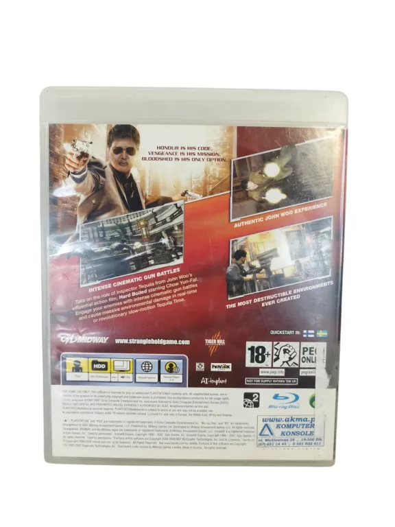 GRA PS3 JOHN WOO PRESENTS STRANGLEHOLD