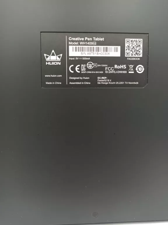 TABLET GRAFICZNY  HUION INSPIROY WH1409 V2  KOMPLET