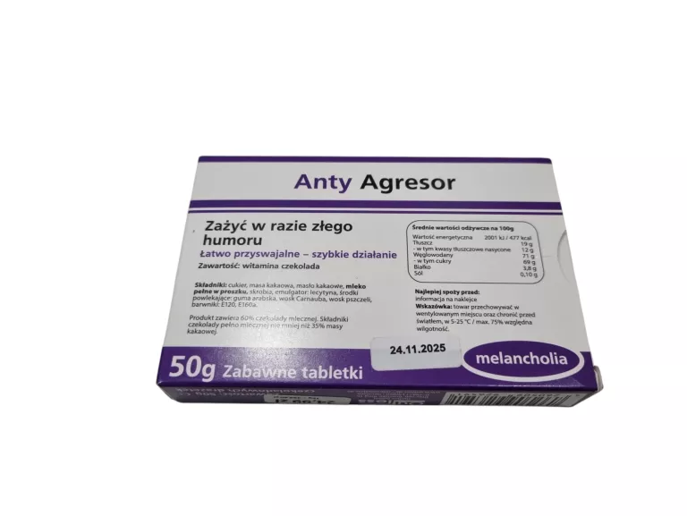 ZABAWNE TABLETKI DROPSY ANTY AGRESOR PREZENT UPOMINEK