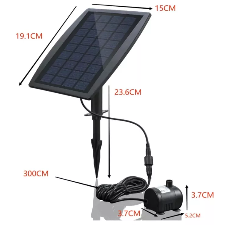 POMPA SOLARNA TLENU POMPKA NAPOWIETRZACZ MOC 2.5W BSV-SP025