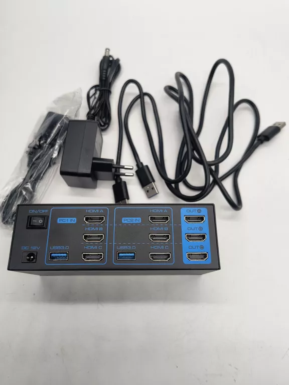 PRZEŁĄCZNIK SWITCH 2X2 HDMI USB 3.0 8K/60HZ 4K/120HZ DP1,4 VPFET VP-SW223