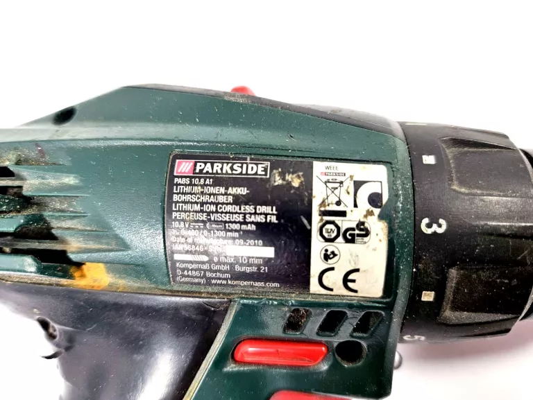 WKRĘTARKA PARKSIDE PABS 10.8 A1 WALIZKA
