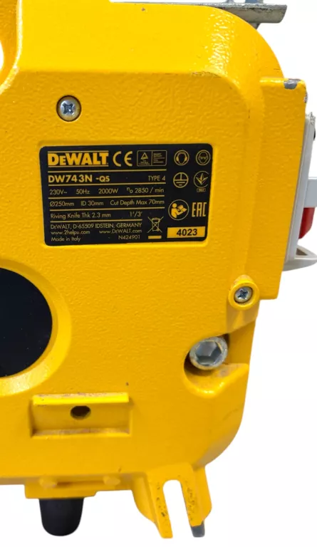 PILARKA STOŁOWA/UKOŚNICA DEWALT DW743N-QS