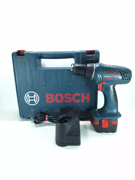 WKRĘTARKA BOSCH GSR 12-2 PROFESSIONAL + AKU. + ŁADOWARKA W WALIZCE