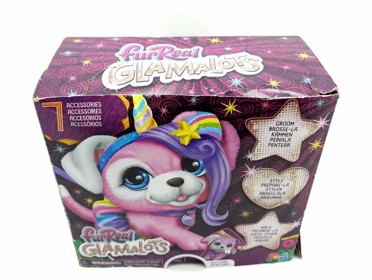 PIESEK NA SMYCZY FUR REAL FRIENDS GLAMALOTS RF1544 HASBRO INTERAKTYWNY