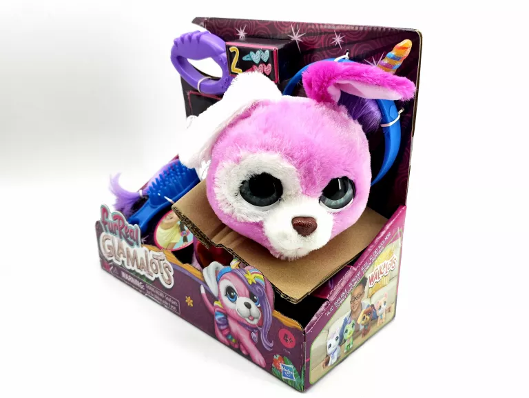 PIESEK NA SMYCZY FUR REAL FRIENDS GLAMALOTS RF1544 HASBRO INTERAKTYWNY