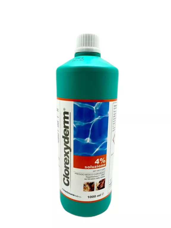 CLOREXYDERM SOLUTION 4% 1000 ML ŚRODEK DEZYNFEKUJĄCO PIELĘGNUJĄCY