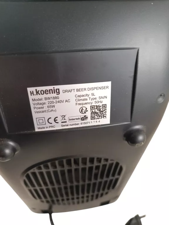 DYSPENSER CHŁODZĄCY DO PIWA H.KOENIG BW1880 5 L