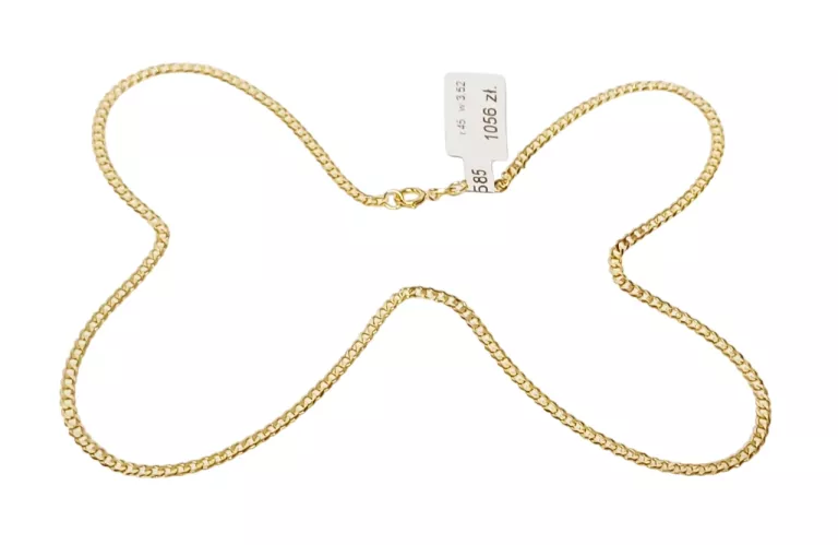 ZŁOTY ŁAŃCUSZEK PANCERKA PRÓBY 585 45CM