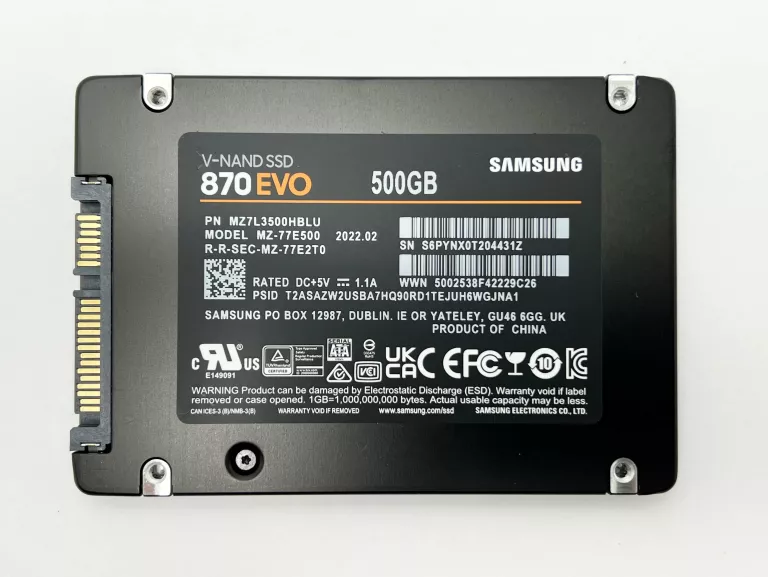 DYSK SSD SAMSUNG 870 EVO 500GB