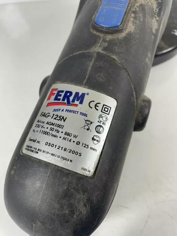 SZLIFIERKA KĄTOWA FERM FAG 125N