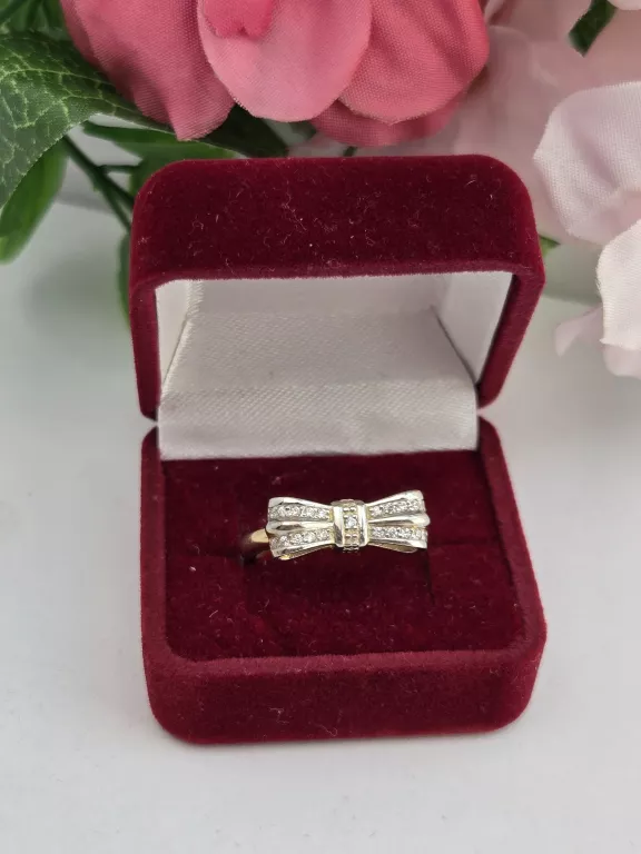 piekny-zloty-pierscionek-kokardka-kokarda-585-rozmiar-12-stan-11323-238058