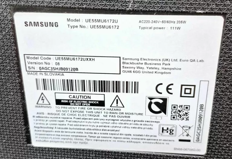 TELEWIZOR SAMSUNG UE55MU6172 ODBIÓR OSOBISTY !