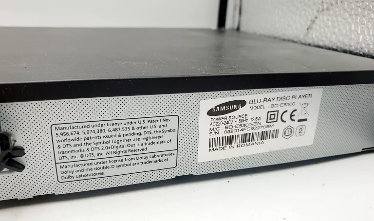 ODTWARZACZ BLU-RAY SAMSUNG BD-E5300 BEZ PILOTA