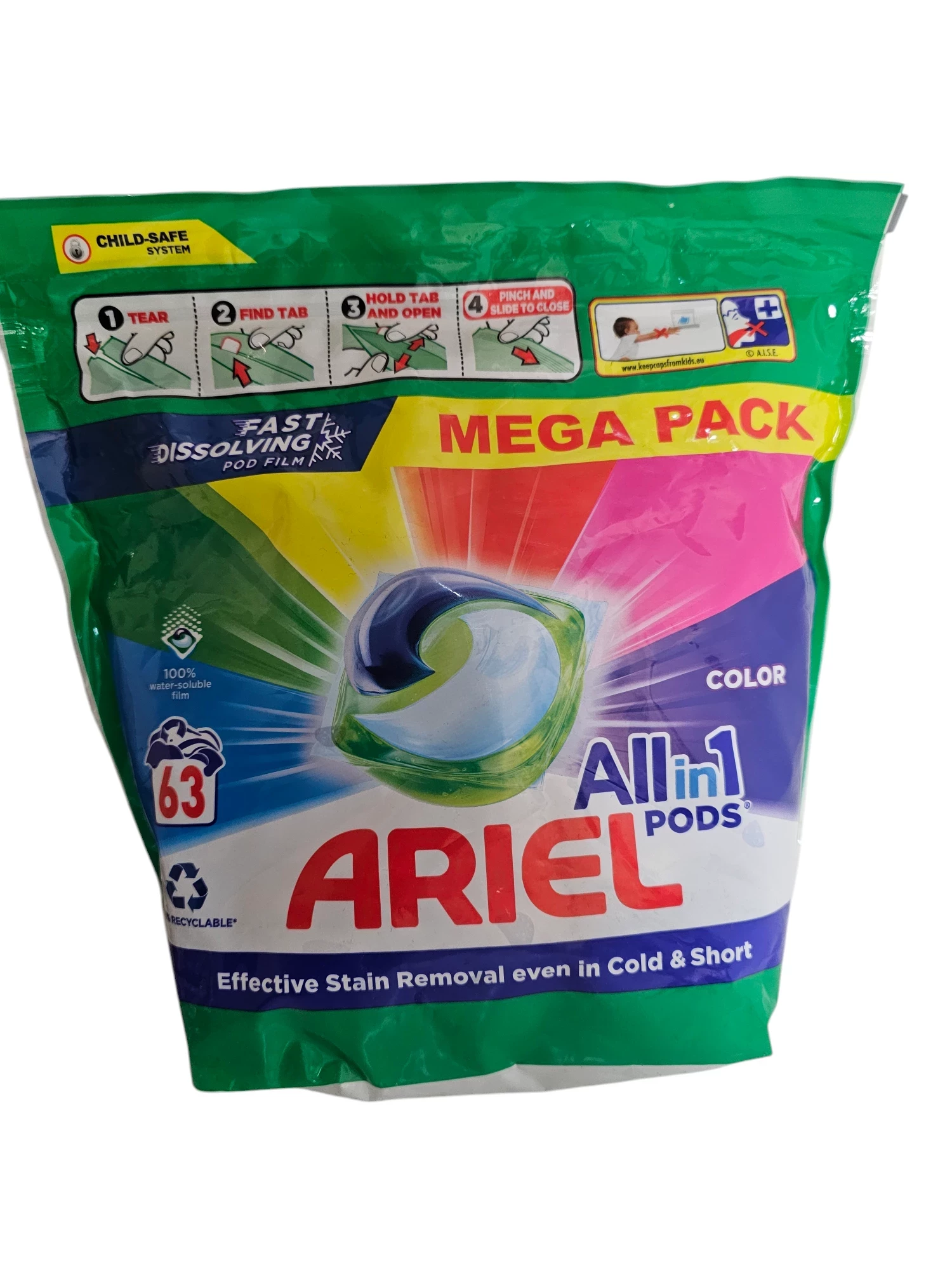 KAPSULKI DO PRANIA ARIEL ALL IN 1 PODS COLOR 63 SZTUK | Kapsułki i ...