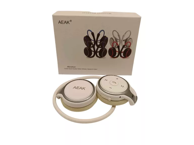 SŁUCHAWKI BLUETOOTH AEAK MARATHON BIAŁE