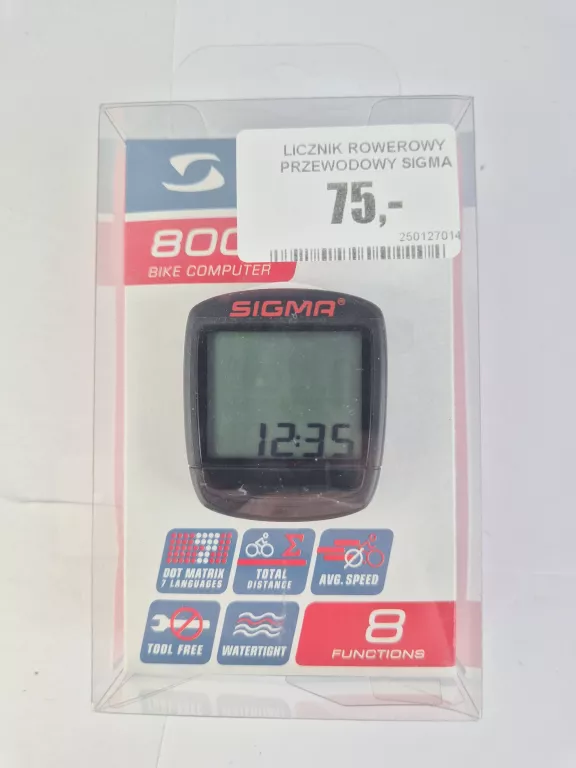 LICZNIK ROWEROWY PRZEWODOWY SIGMA SPORT BC 800
