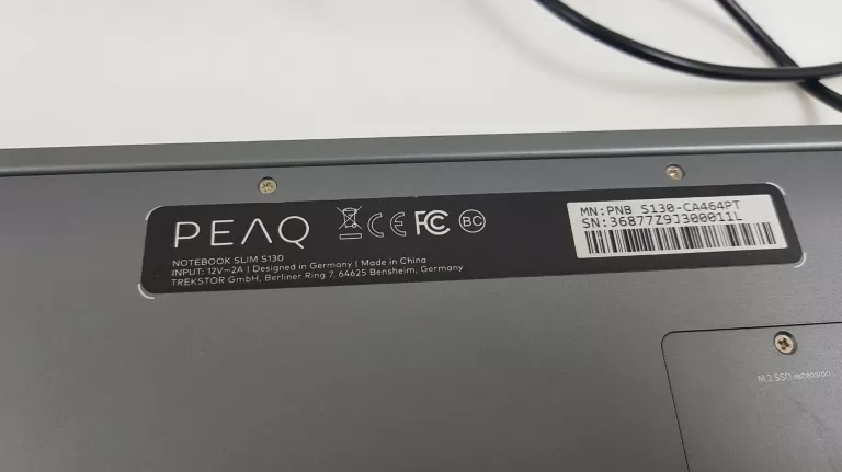 LAPTOP PEAQ SLIM S130 N3350 13,3' FHD 4GB 64GB MINIHDMI USB3 CAM W10