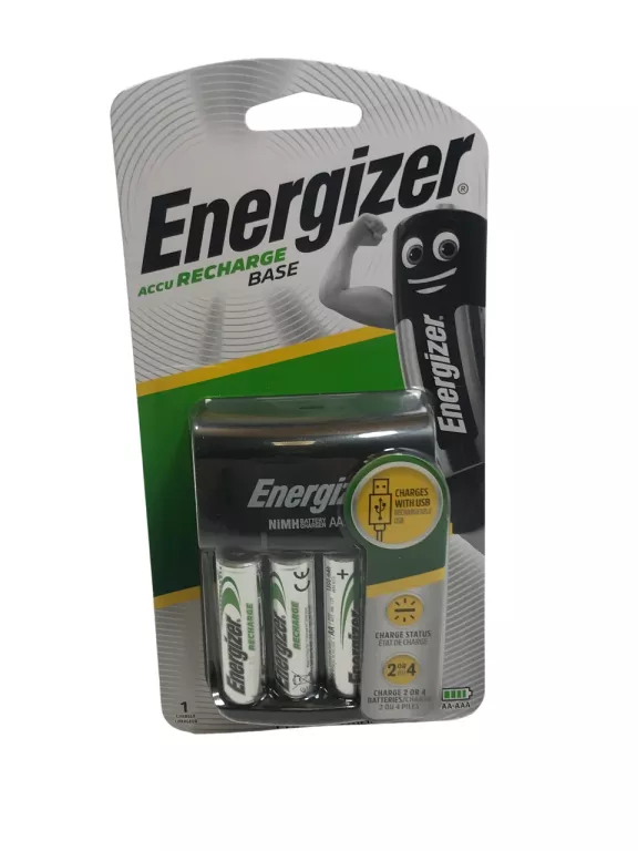 ŁADOWARKA ENERGIZER BASE + 4 AKUMULATORKI AA 1300