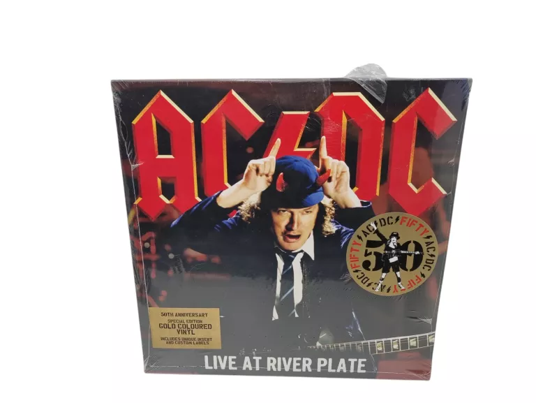 PŁYTA WINYLOWA AC/DC LIVE AT RIVER PLATE(50TH ANNIVERSARY GOLD COLOR VINYL