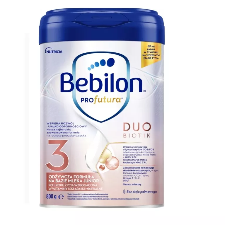 BEBILON PROFUTURA DUOBIOTIK 3 MLEKO MODYFIKOWANE PO 1. ROKU 800G